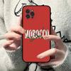 Morocco Map Flag Phone Case For IPhone 16 Pro Max 15 17 Plus 14 13 12 Mini 11 Black Cover