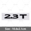 3D ABS 2.0H 3.0H Letter Stickers 2.0T 3.0T 2.3T 2.7T MKZ MKC MKX Embelm Badge Car Logo Rear Trunk Decal Auto Body Sticker