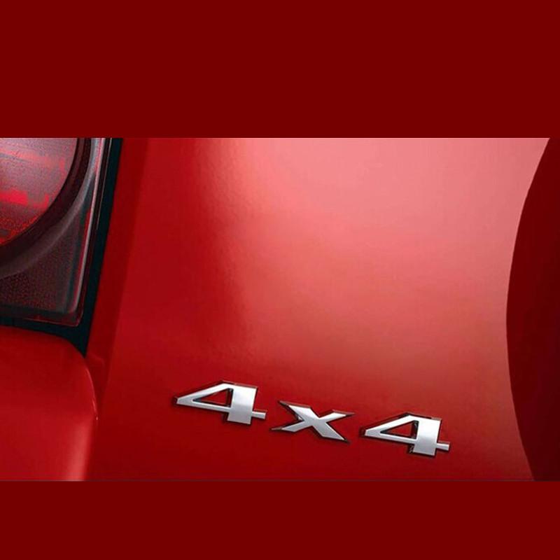 3D 4X4 Emblem Car Styling Chrome ABS Sticker Tail Emblem Badge Rear Decal 4X4 Off Road SUV