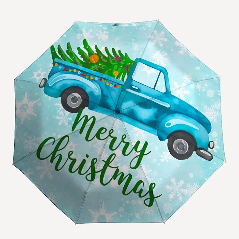 

1pc Christmas Print Folding Umbrella | Elegant Design, Fashionable Accessory, Durable Construction, Sturdy Ribs yy251107027