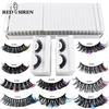 RED SIREN Vipper Engros 5/10/30/50/100 Par Naturlige Fluffy Farvede Vipper Makeup Falske Øjenvipper