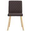 VidaXL Dining Chairs Set of 2 Dark Brown Fabric, Chair, Living Room Chair, Accent Chair, Kitchen Chair, Seat of 4101125