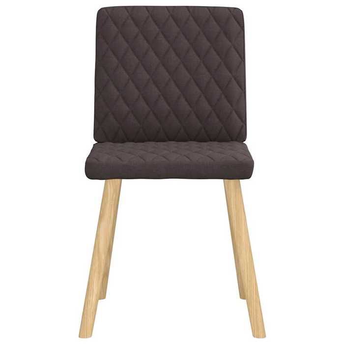 VidaXL Chaises à manger lot de 2 marron foncé tissu, chaise, chaise de salon, chaise d'accent, chaise de cuisine, siège de 4101125