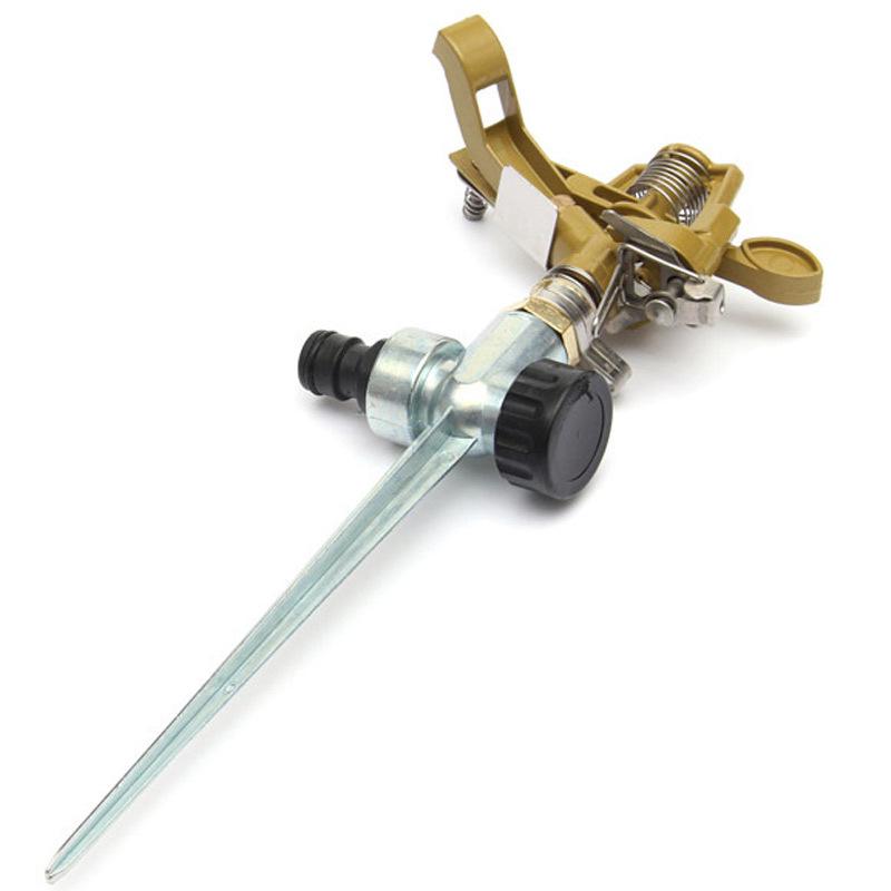 Horticultural Tripod Sprinkler: Large Round Rotating Nozzle for 360° Irrigation and Concrete Curing.