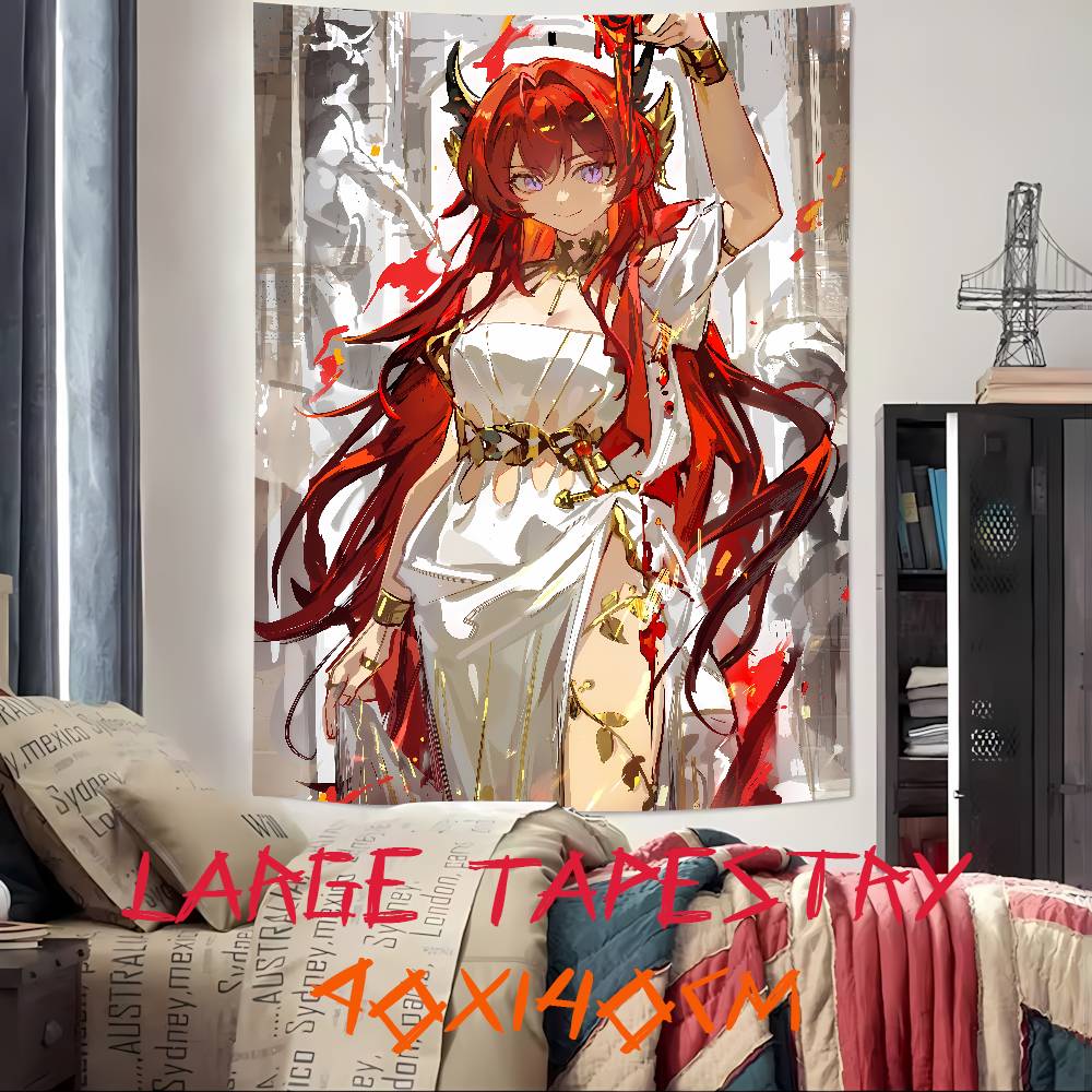 Pretty Hot Girl Laevatein Tapestry Decoration Bedroom Dormitory Background Cloth Holiday Home Party Living Room Club Tapestry