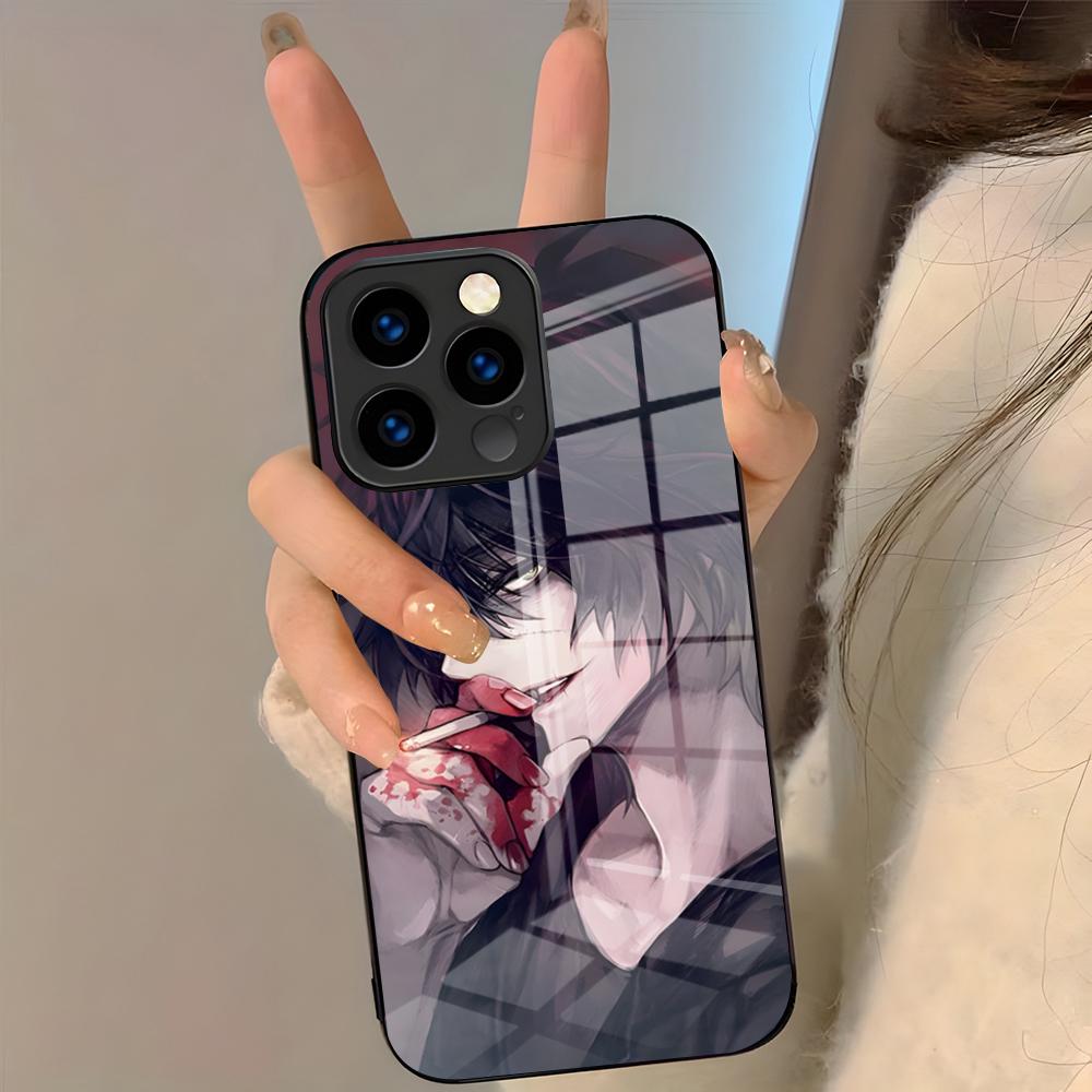 Slow Damage Anime Phone Case For IPhone 17 Pro Max 16 15 14 Pro Max 13 11 Plus Glass Cover