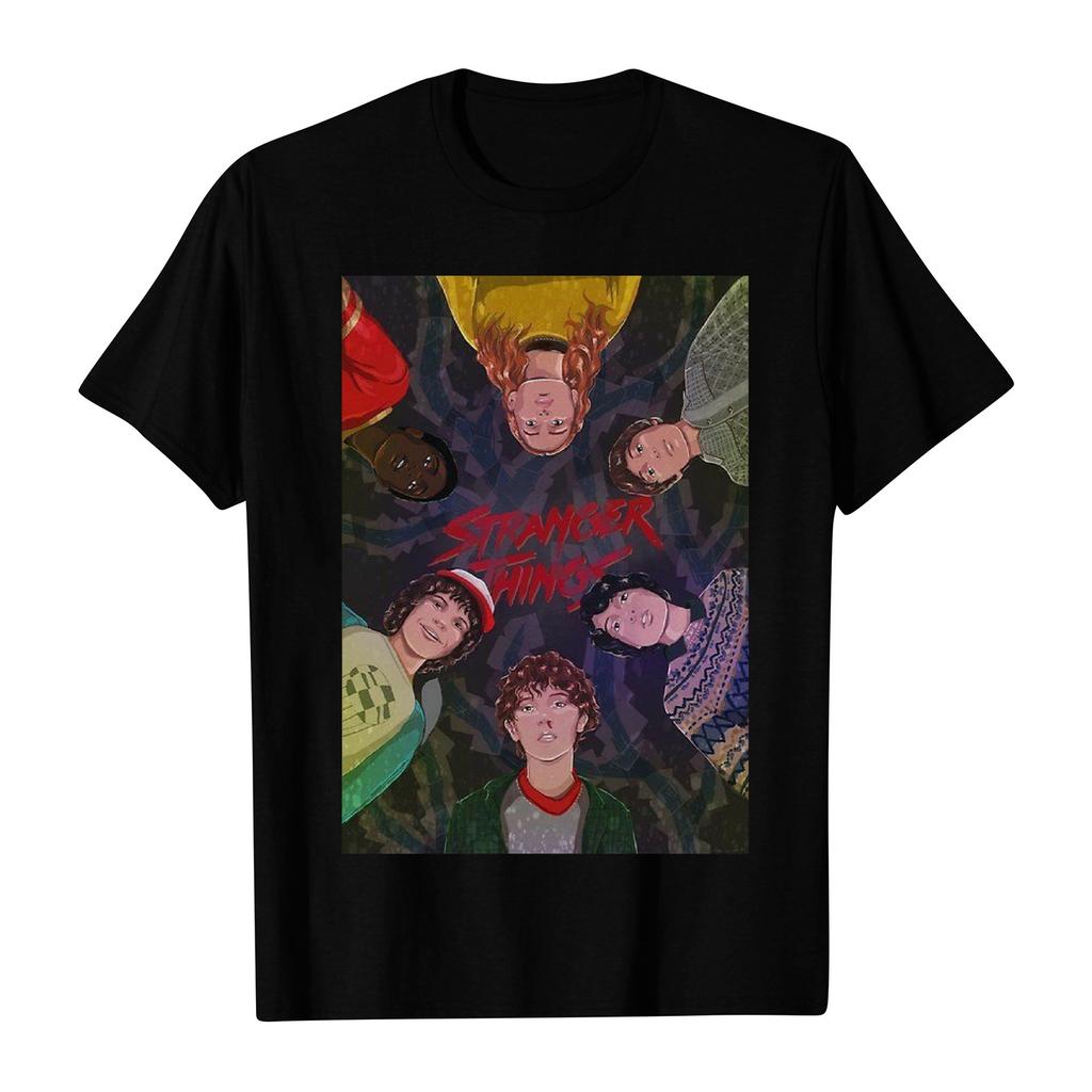 Women's And Men's Unisex Fashion Printed Round Neck Short Sleeve T-Shirt Pullover Top