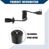 4.5ft 7 Way Round to 4 Way Pin Flat Trailer Coiled Wiring Harness Connector Adapter Plug/Rear for Car/Durable / 1 Pcs