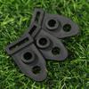 10PC High Quality Double Hole Black Mountaineering Accessory Tent Foot Clip Windline Buckle Tent Clip Outdoor Camping Travelling