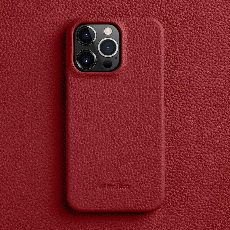 Melkco Genuine Leather Phone Case for IPhone 16 Pro Max 17 16e 15 Plus 14 13 Mini 12 11 X Xs Max First Layer Cowhide Hard Cover