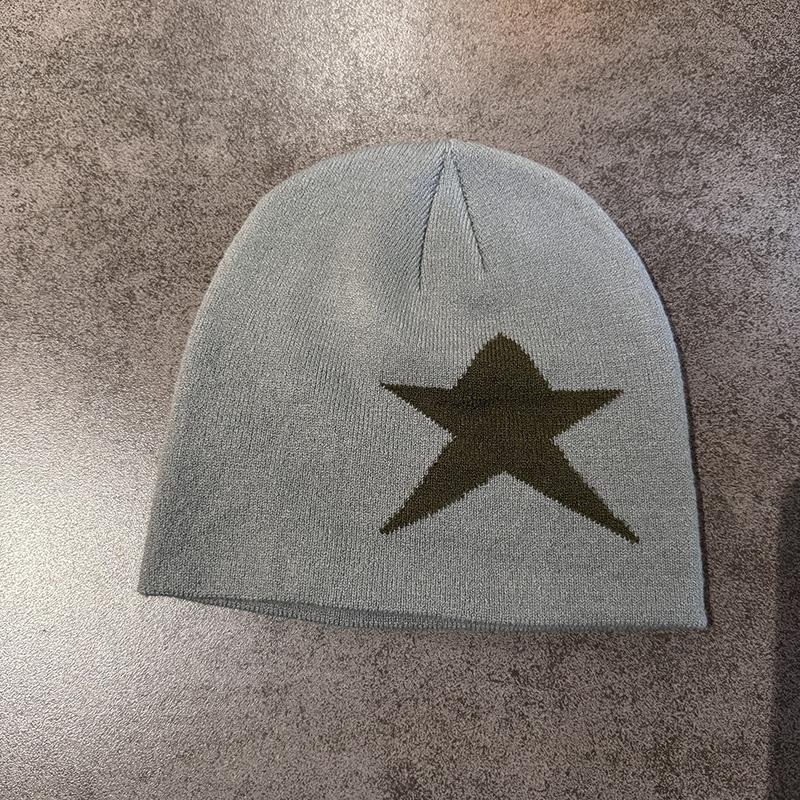 New Niche Knitted Hat Women'S Autumn And Winter Warm Pullover Cold Hat Street Photograph Concave Shape Wool Hat Trendy