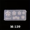 1 Stück 3D Silikonharzform für Nailart-Dekorationen Silikonformen DIY Schmuck Ohrring Anhänger Design Nailart Maniküre