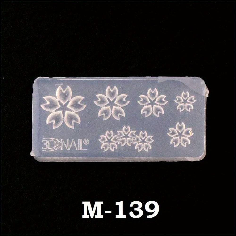 1 Stück 3D Silikonharzform für Nailart-Dekorationen Silikonformen DIY Schmuck Ohrring Anhänger Design Nailart Maniküre