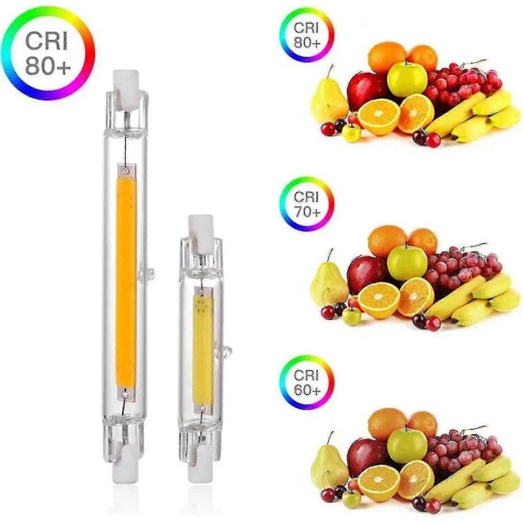 R7s Led Bulb 118mm 30w Dimmable, Warm White 3000k 3000lm, Linear Replace J118 300w Halogen Lamp, 360 - RiRi Less