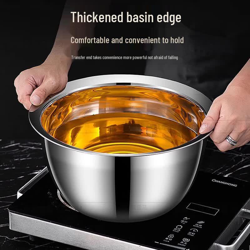 10-inch Multi-purpose 304 Stainless Steel Bowl with Lid