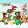 Dinosaurier-Bausteinset für Kinder mit großen ABS-Kunststoffteilen für kreatives Spielen