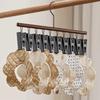 Metal Clip Wooden Storage Rack Wooden Socks Hanging Rack No Trace Drying Rack  Bathroom Dryer