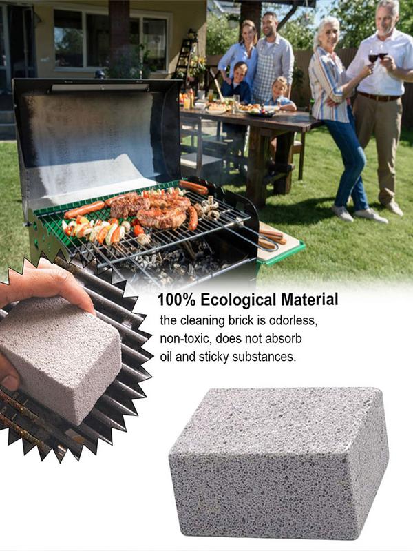 BBQ Grill Cleaning Brush Brick Block Barbecue Cleaning Stone Pumice Brick for Barbecue Rack Outdoor Kitchen BBQ Tools United States