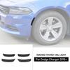 Smoked Wheel Eyebrow Light Cover Trim Bezels For Dodge Charger 2015+ Accessories