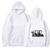 Deftones Hoodie Rote Rockband Merch Nu Metal Grunge Y2K Streetwear Unisex Langarm mit Bandfoto-Aufdruck