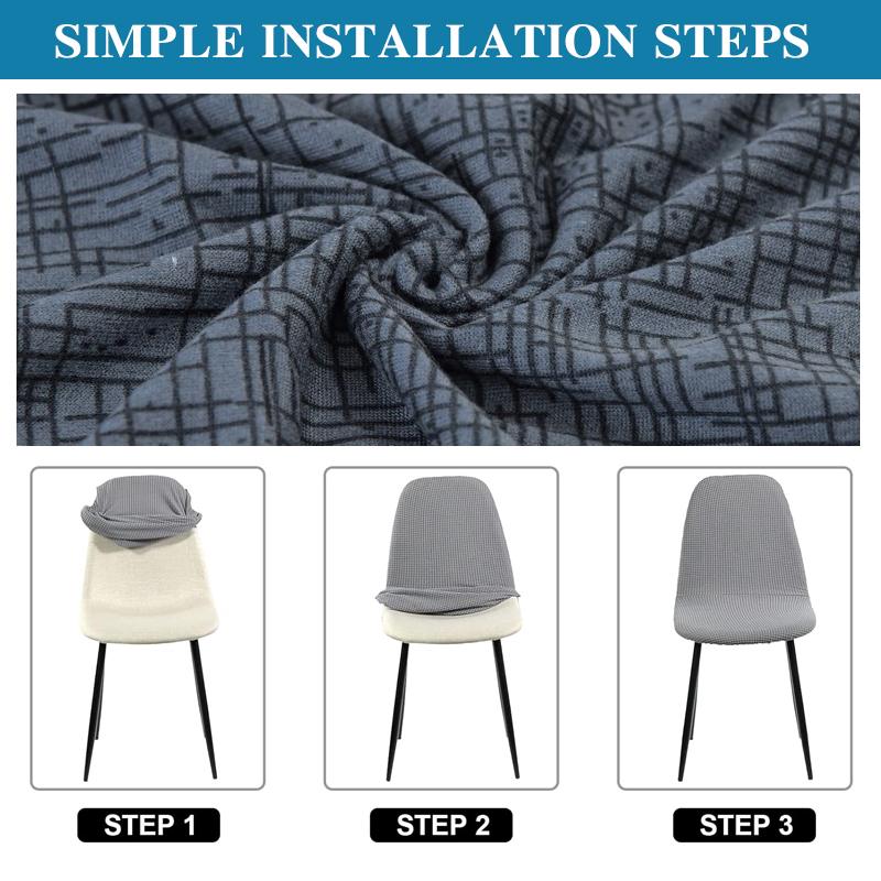 Floral Printed Shell Chair Covers Elastic Seat Cushion Cover Protector for Chairs Fitted Kitchen Living Room for Home Decor 1pc