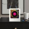 Home Kitchen Music Box Magnetic Refrigerator Player, NFC Enabled Vinyl Record Fridge Magnet, Acrylic Decorative Magnet with Light LED Light,