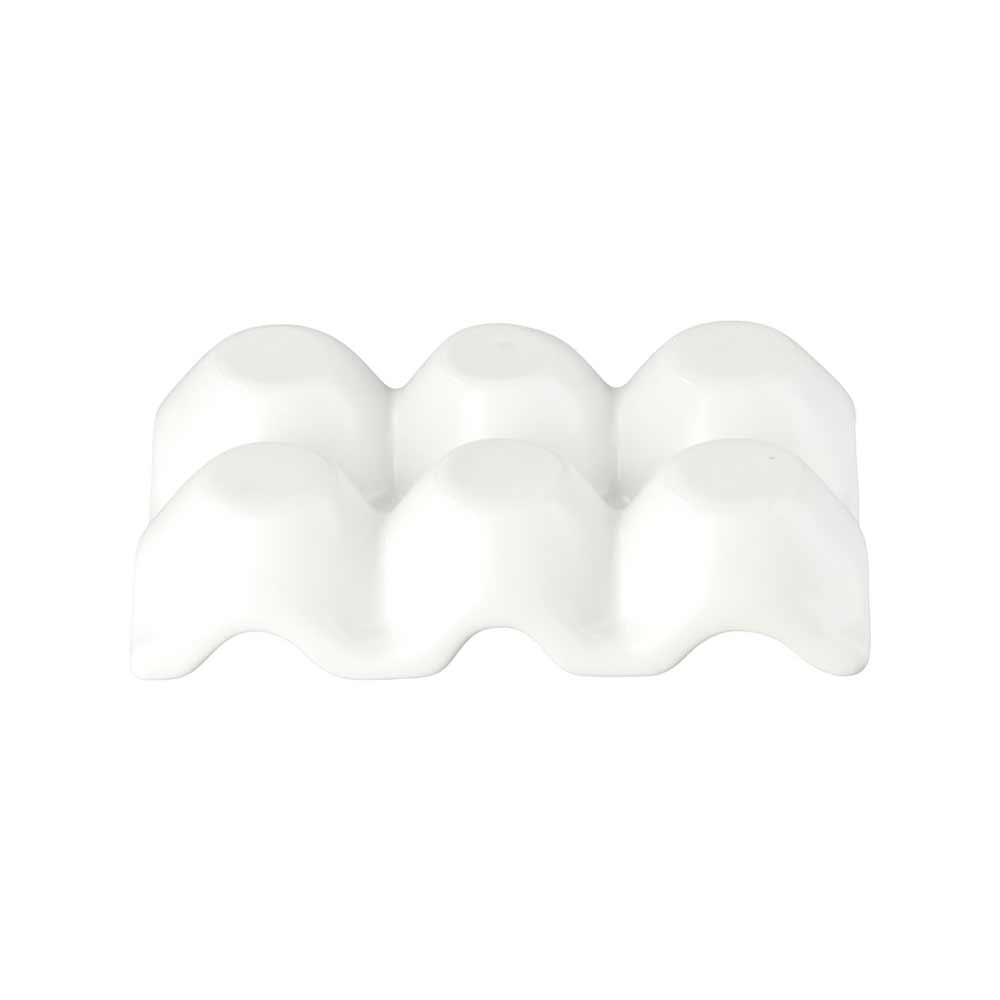 DIY Serving Dish Boiled Egg Ceramic Porcelain Egg Holder Eggs Tray Egg Stand Storage Rack
