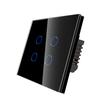 Bingoelec Factory Direct Touch Glass 4gang 1way Touch Switch Silicon for Promotion 500w/gang Smart Home Wall Switch for Sale