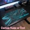 Philadelphia Eagles Benutzerdefinierter Name Text Mauspads, Große Schreibtisch-Mausmatte Personalisierte Home-Office-Geschenk