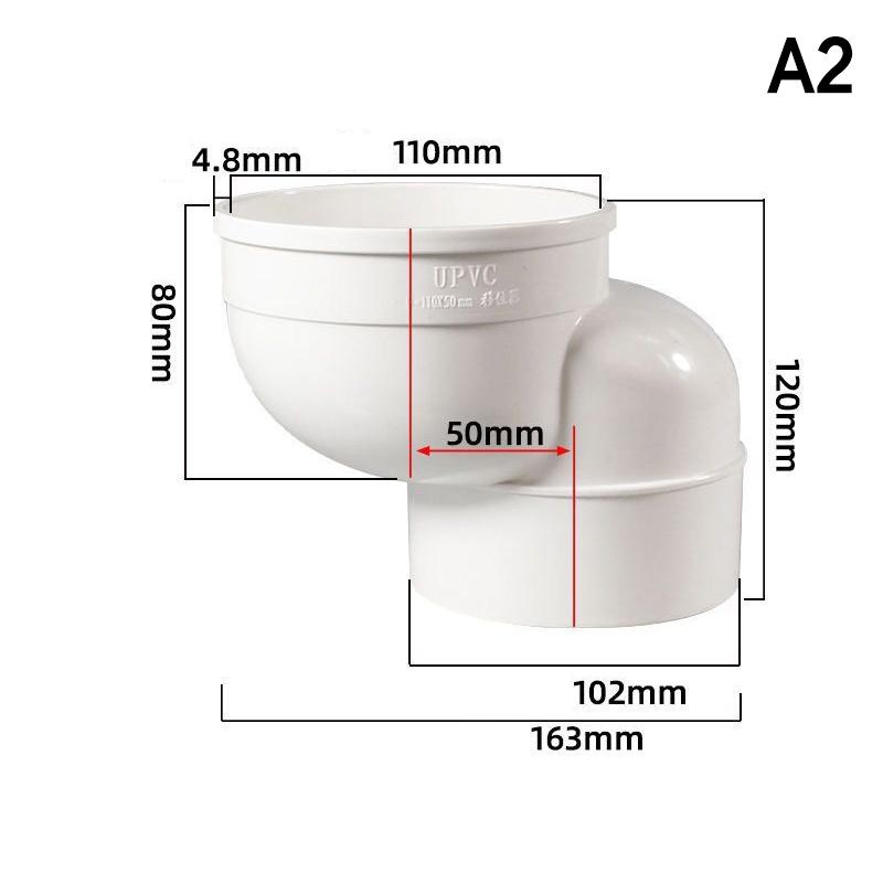 110MM Offset WC Connection Nozzle Toilet Adapter Pipe for Effortless Assembly Setup