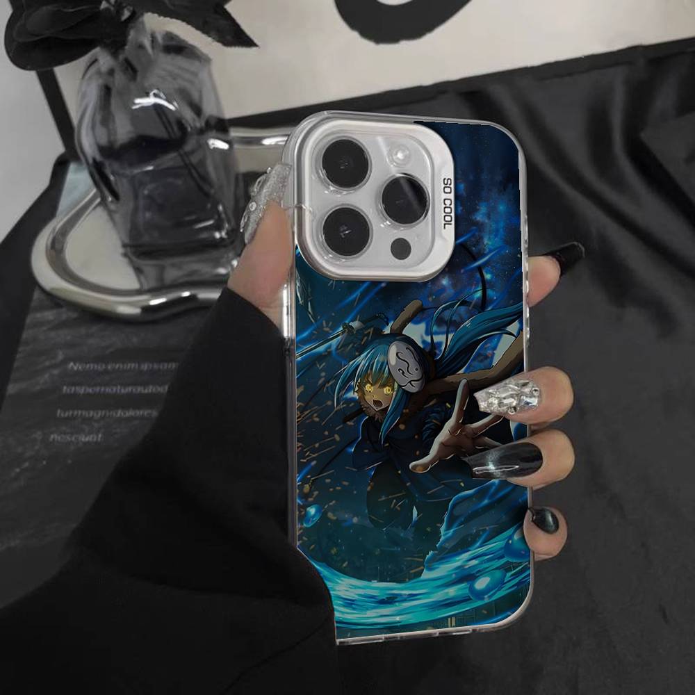 

R-Rimuru the T-Tensei Slime Phone Case For iPhone 16,15,14,13,12,11,Pro,XS,Max,Plus,Mini,SE White Candy Matte Shockproof Cover iPhone11