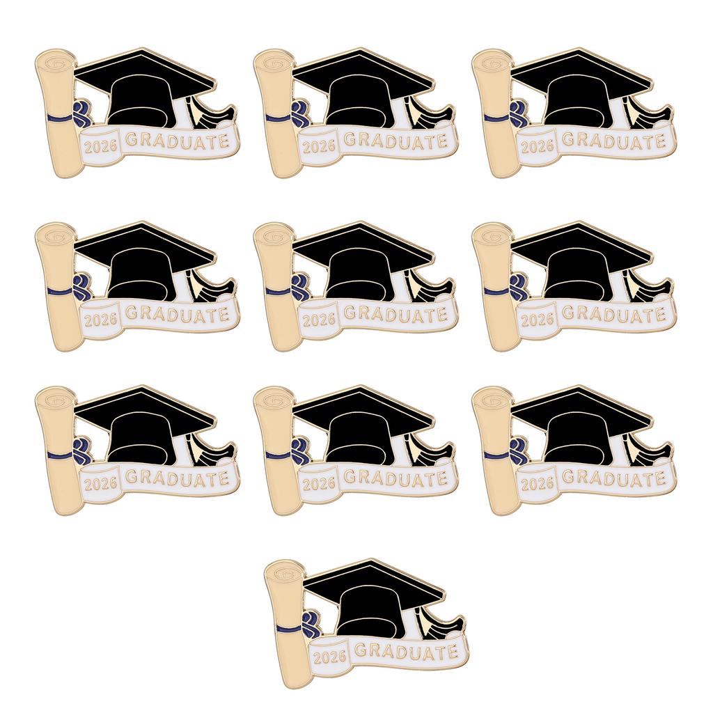 2026 Graduation Commemorative Alloy Doctoral Cap Pin Elegant 25mm Accessory For Graduates Sturdy And Stylish