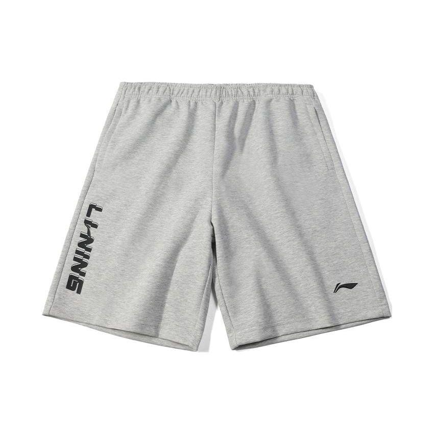 

Li Ning Embroidered Logo Loose Fit Casual Shorts Unisex Shorts Gray AKSU747-2 S