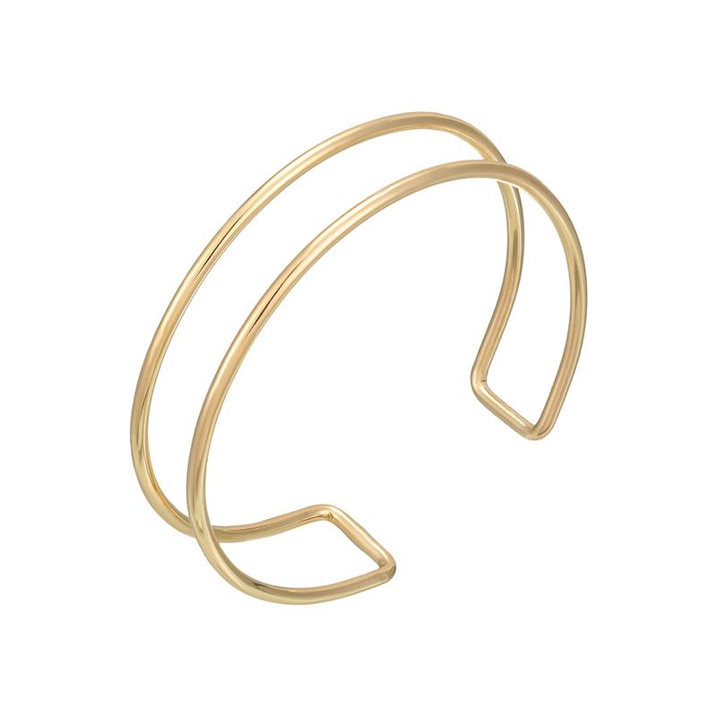 Brățări cu manșetă deschisă cu linie geometrică pentru femei și bărbați, personalizate, cu straturi multiple, reglabile, bijuterii pentru corp, cadouri