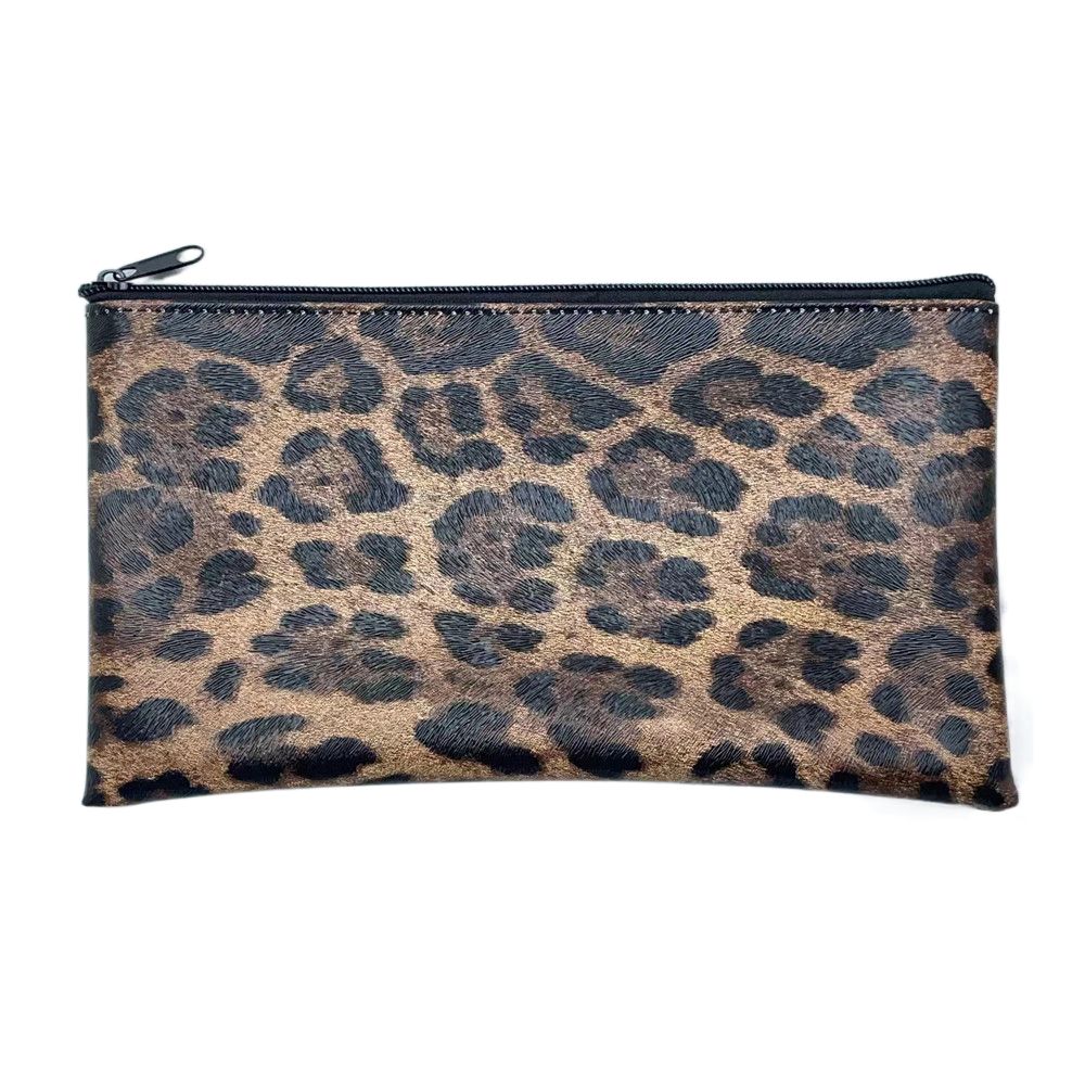 Small Compact Pu Bill Bag PU Leather Money Pouch Travel Cash Deposit Bag  Office Products