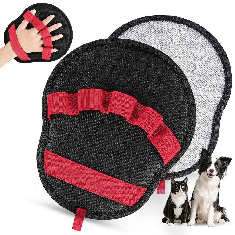 High Quality Two-way Pet Hair Removal Gloves Reusable Anti-slip Pet Grooming Gloves Mesh Cloth Washable Static Hair Remover Home