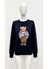 2026 Autumn/Winter Women's Casual Academy Style Bear Sweater