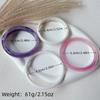3/4 Pcs Marble Pattern Thin Resin Bracelet Set Smudged Cuff Bracelet Set Round Bangles  Gifts