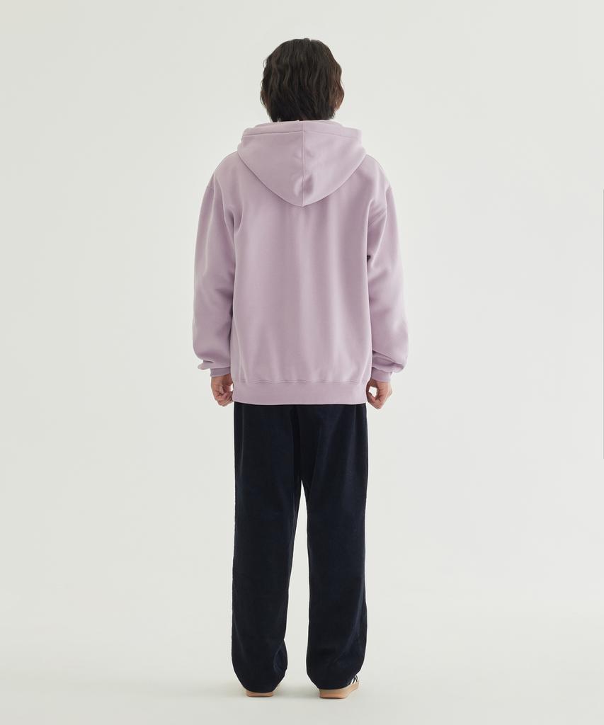 Small Logo Fleece-Lined Hoodie Light Purple