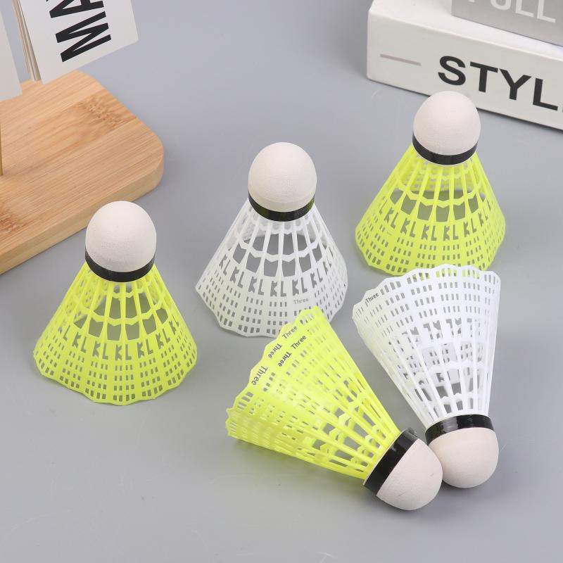 6Pcs/Paper Tube Nylon Plastic Badminton Shuttlecock For Practice Portable Shuttlecocks Sport Training Kids Entertainment