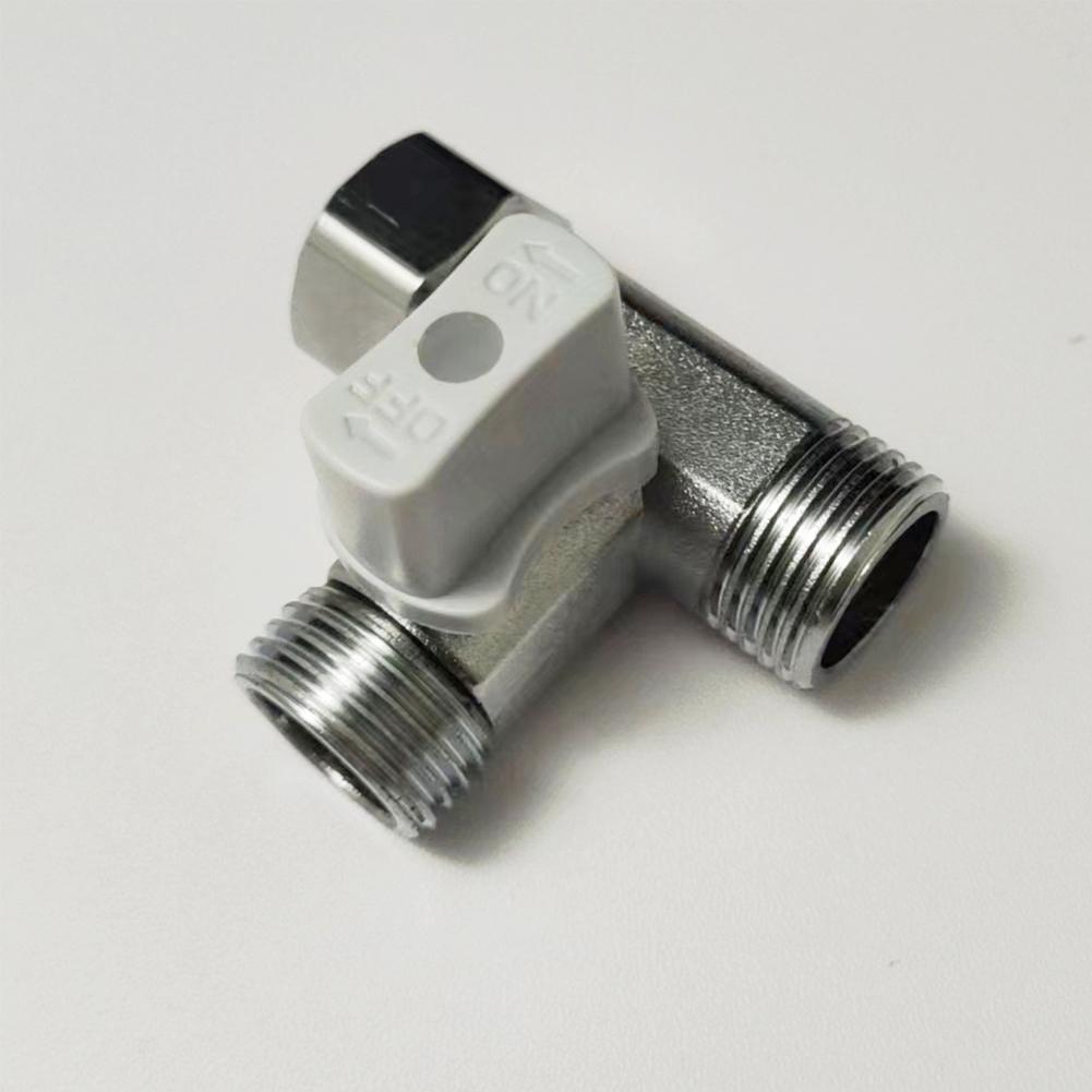 Tee Stop Valve Angle T Adapter For Bidet Handheld Sprayer Toilet Tank Tee Stop Valve For Bathroom Kitchen Applications Parts