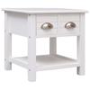 Day and Night - Day and Night White Paulownia Wood Side Table 40x40x40 Cm