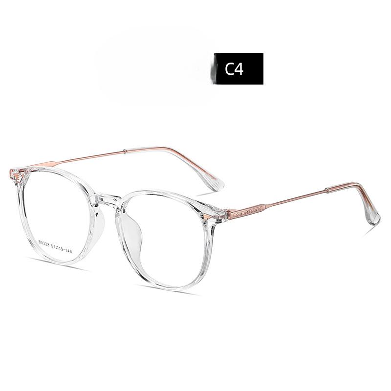 Oval-frame Optical Glasses Myopia Glasses for Men and Women.TR90 Alloy Glasses New Oval-frame Optical Glasses Myopia Glasses for Men and Women.