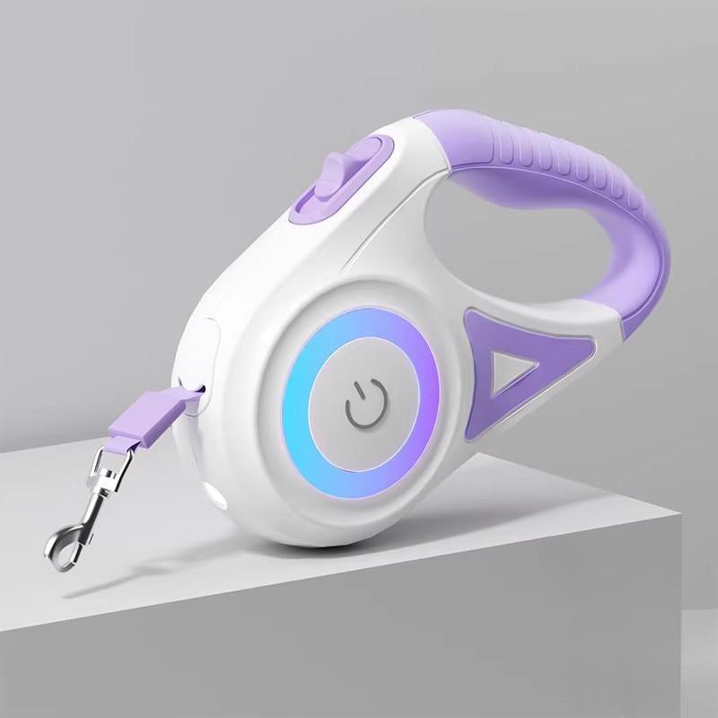 Pet Leash With Light Auto Extending For Small Dogs And Pets