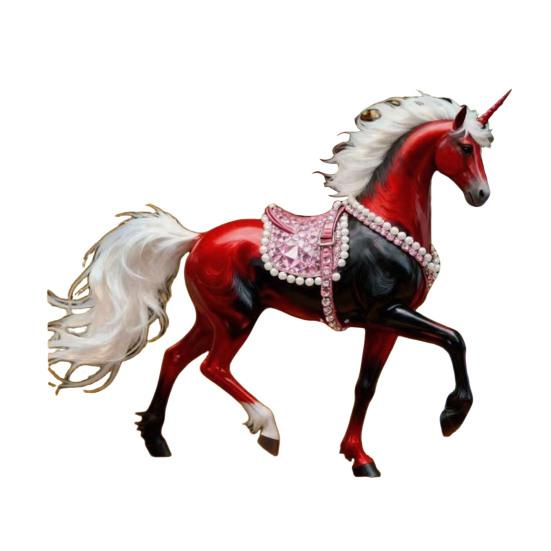 Pferd Anhänger Acryl 2D Realistische Pferd Ornament mit Aufhängeschlaufe Auto Innendekoration Weihnachtsbaum Hängeanhänger