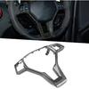 Steering Wheel Trim,Carbon Fiber Steering Wheel Trim Car Interior Decoration for AMG Type 0994640013 Fit for C E CLA Class carbon fiber interior