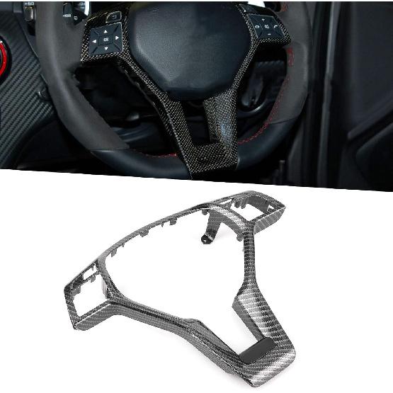 Steering Wheel Trim,Carbon Fiber Steering Wheel Trim Car Interior Decoration for AMG Type 0994640013 Fit for C E CLA Class carbon fiber interior