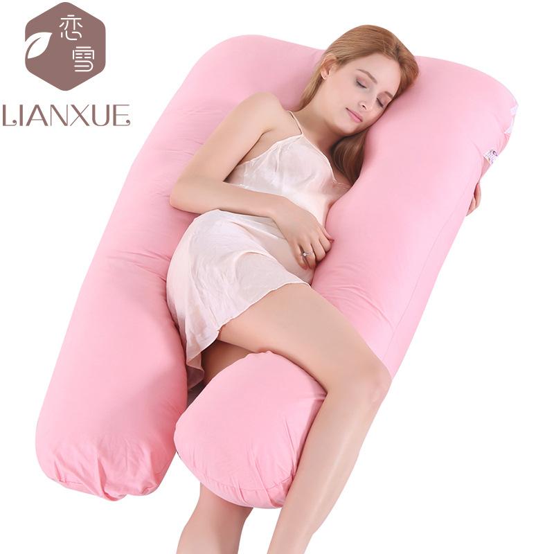 Crystal Velvet U-shaped Pregnancy Pillow Waist Protection Side Sleeping Pillow Breastfeeding Multifunctional Hug Pillow