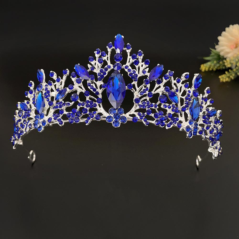 Couronne de Mariée Style Coréen Mariage Mariée Élégante Strass Mariage Dîner de Fête Style Couronne