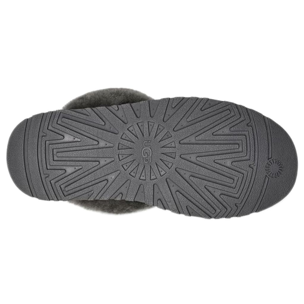 (WMNS) UGG Disquette Fluff Gray Slippers Women's 1122550-CHRC
